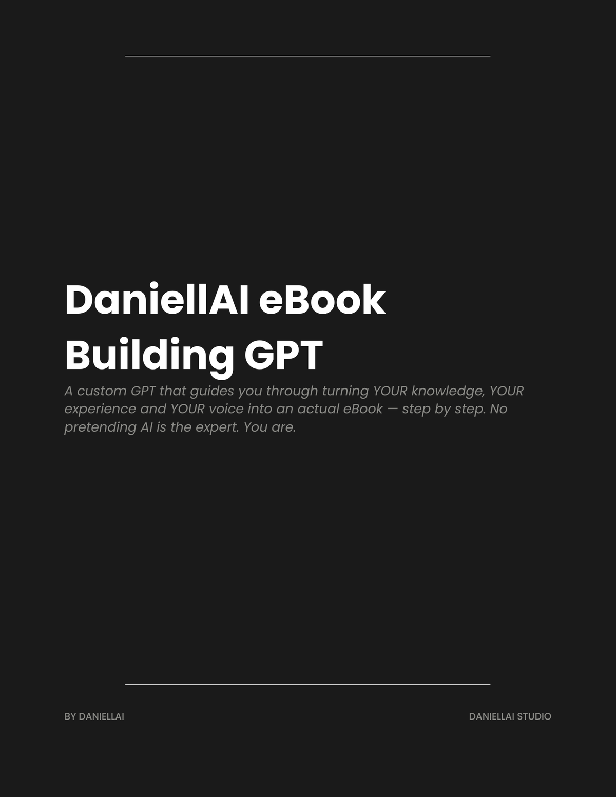 DaniellAI eBook Building GPT