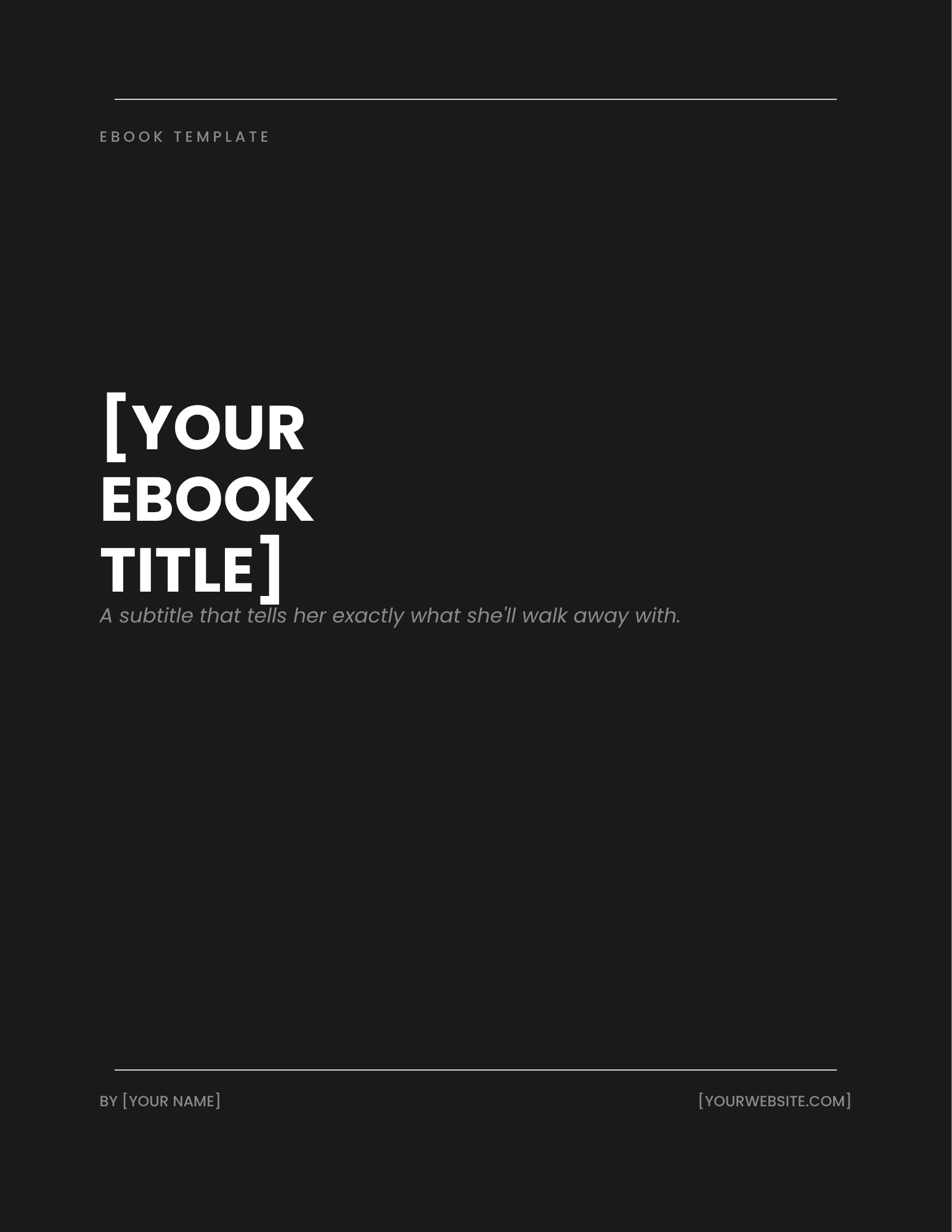 Canva templates ebooks
