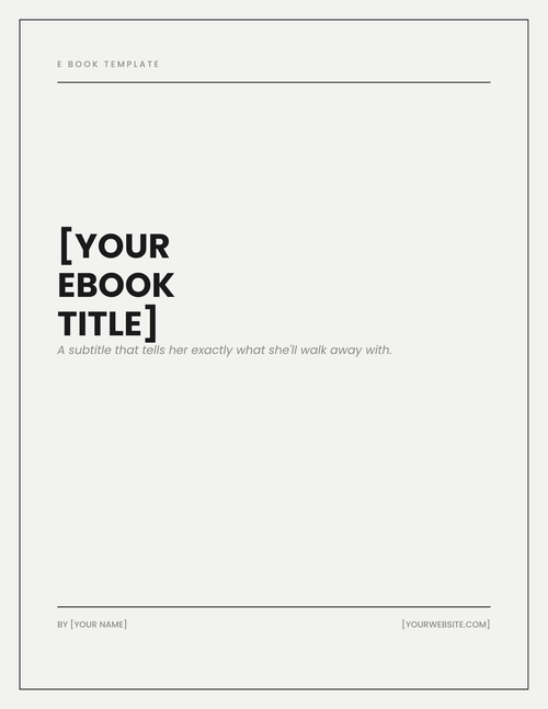 Canva templates ebooks