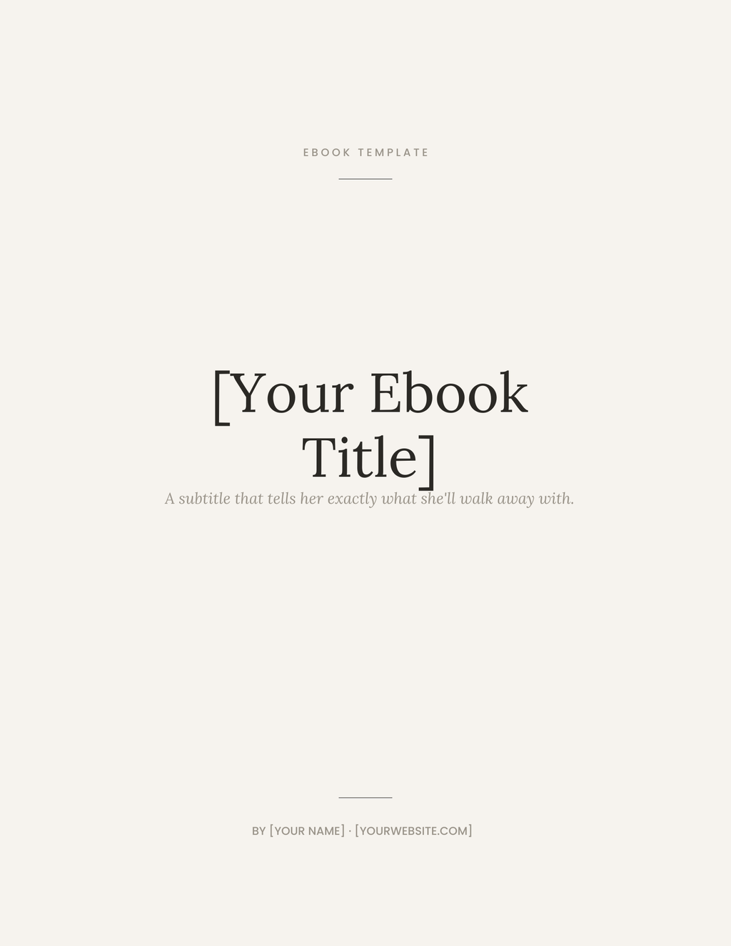 Canva templates ebooks
