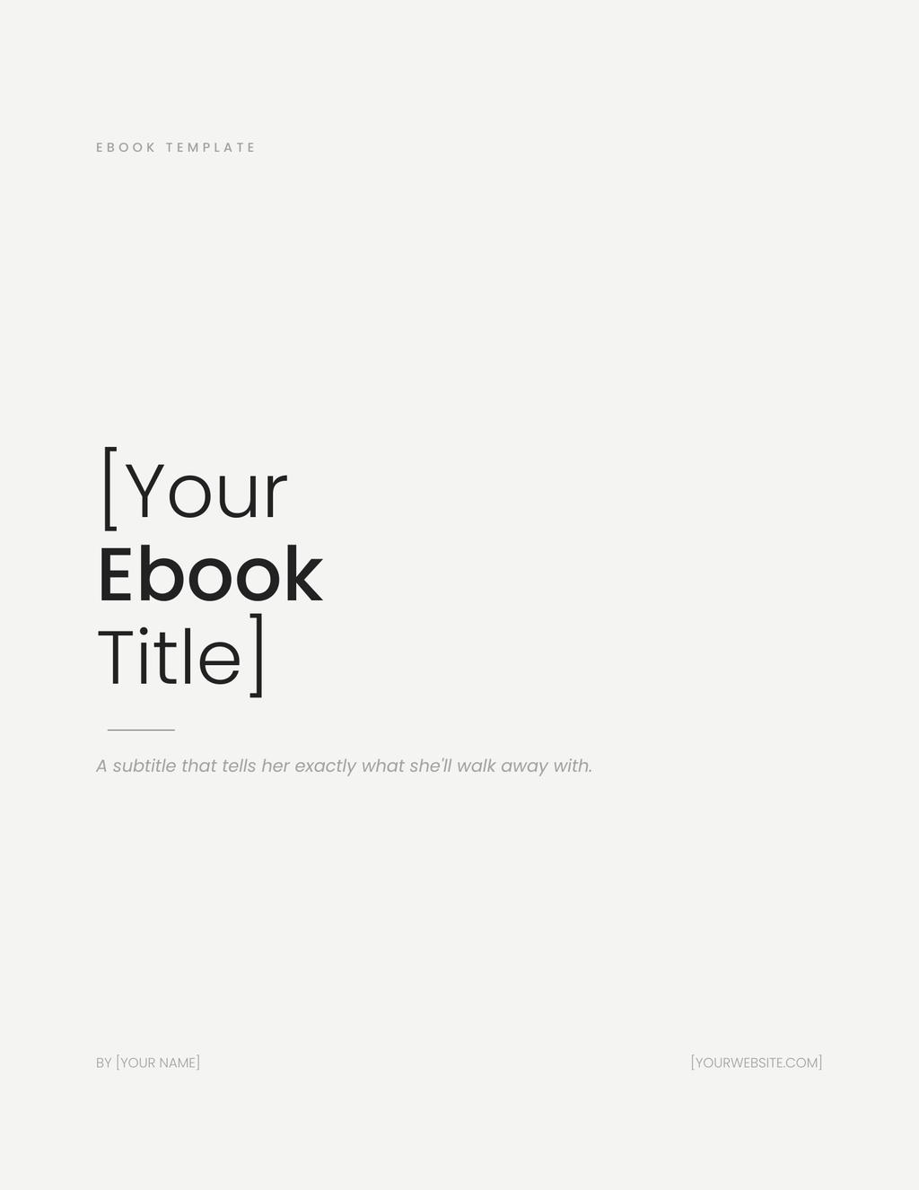 Canva templates ebooks