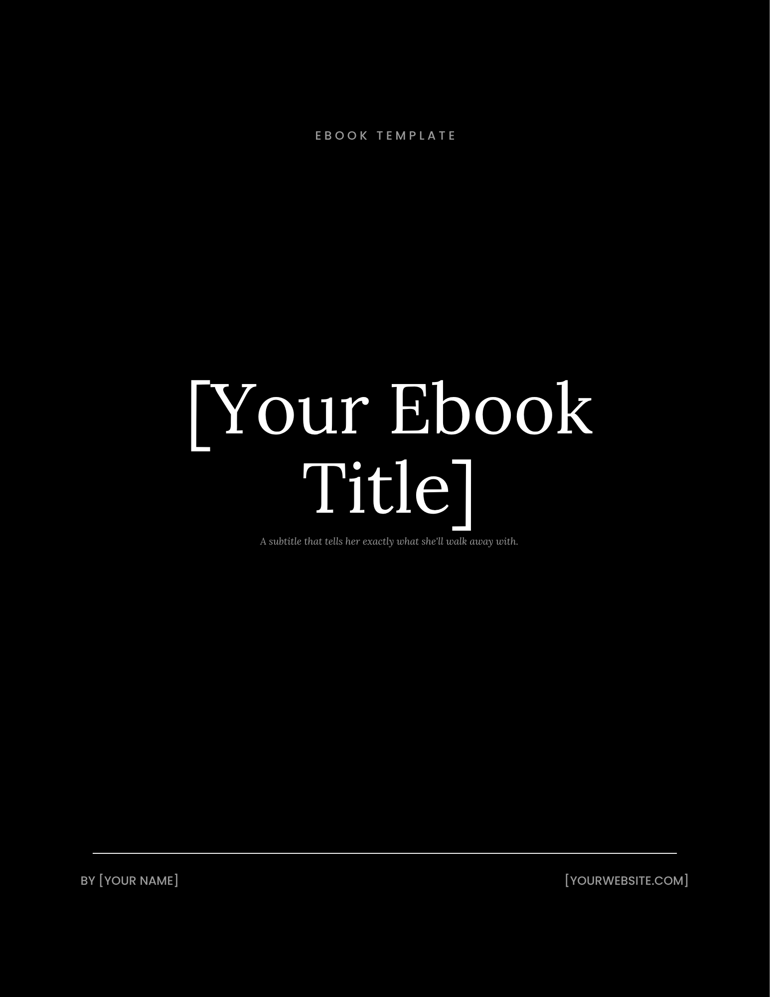Canva templates ebooks